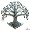 Metal Tree Wall Decor, Tree of Life, Handcrafted Metal Wall Art, Haitian Steel Drum Art, 24"